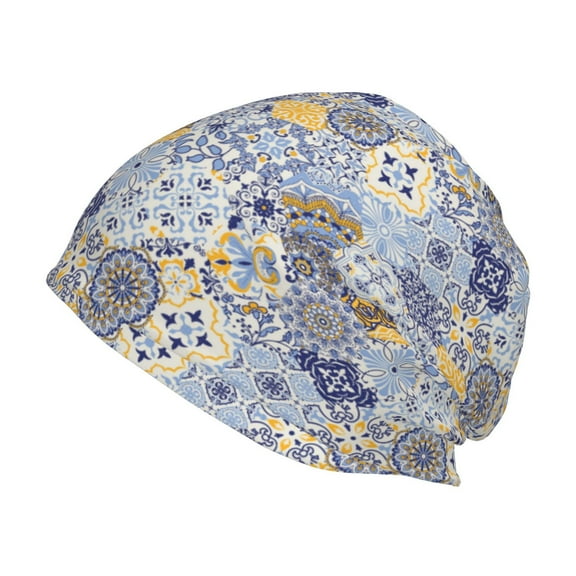 KLL Colorful Mandalas Winter Fall Beanie Knit Hats for Men & Women - Warm & Soft Stylish Toboggan Caps for Cold Weather