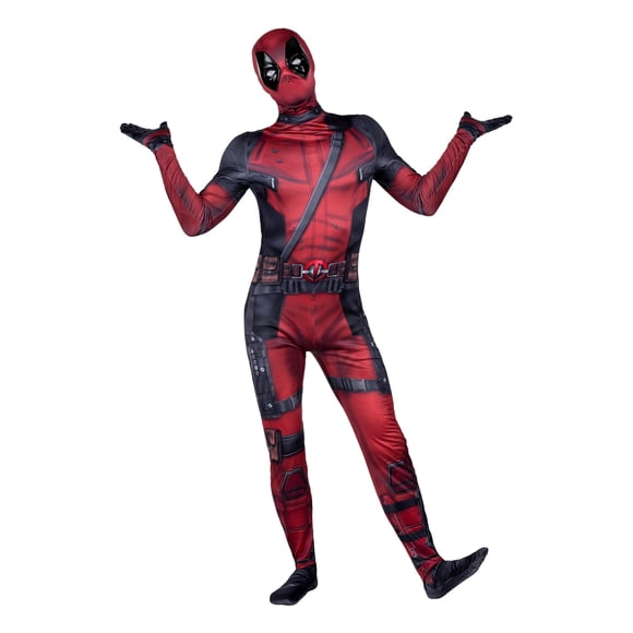 Disfraz de Zentai, Jazwares, Disfraz de Marvel Deadpool para adultos