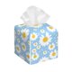 thumbnail image 1 of Balery Daisies Flowers Porta Pañuelos de Cuero con Estampado – Funda Moderna Cuadrada para Caja de Pañuelos, Dispensador 5x5x5'', 1 of 7