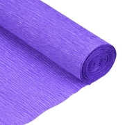 Uxcell Crepe Paper Roll Crepe Paper Various Decoration 6.9ft Long 20 inch Wide, Blue Purple