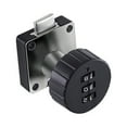 thumbnail image 1 of Abbracc 3 Digital Code Combination Cam Lock Keyless Digital Lock for Cabinet Drawer Safe Black Round 39x39mm, 1 of 9