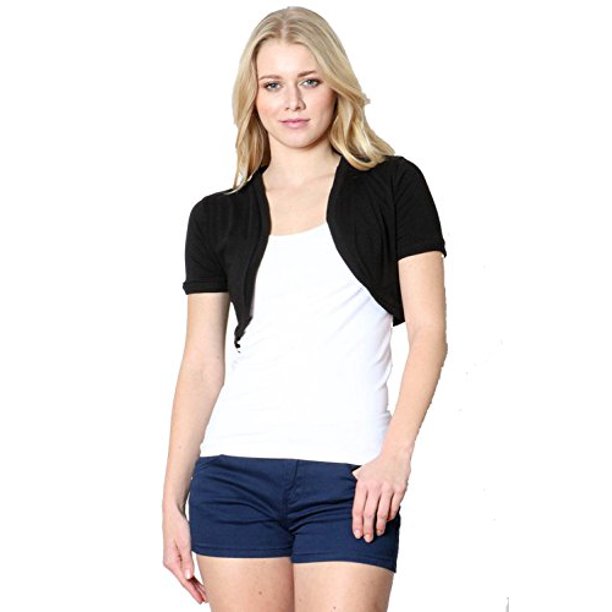 Fashion Secrets Fashion Secrets Juniors Cotton Bolero Shrug Cropped