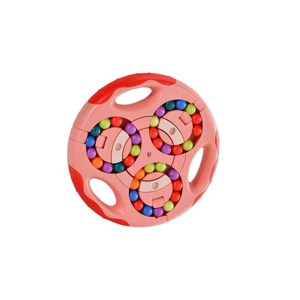 Ounissouiy Frijoles Spinning Toy Simple Boys Girls Small Size Playing Prop Juguetes educativos coloridos Juguetes educativos Juguetes de Juguetes Educativos Rosa