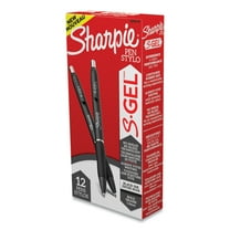 S-Gel High-Performance Gel Pen, Retractable, Bold 1 Mm, Black Ink, Black Barrel, Dozen