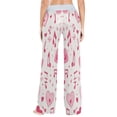 thumbnail image 5 of Women's Long Sleep Pants Home Pants Sleep Pants Wide-Leg Pants Design Elastic Fabric Casual Pants XS Pink Cartoon Note Elements, 5 of 7