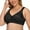 Black, variant on Exerin Women's Plus Size Comfort Full Coverage Double Support Unpadded Wirefree Minimizer Bra (38B, Black)