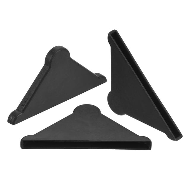 Uxcell Lot de 50 Protecteurs d'Angle 3x50mm Plastique Triangle Gardes d'Angle Coussin, Noir