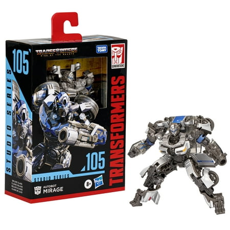 Transformers Studio Series Deluxe Transformers: Rise of the Beasts 105 Autobot Mirage Action Figure (4.5”)