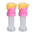 2Pack Twist Cap with Straw for Water Bottles ABS Material, Anti