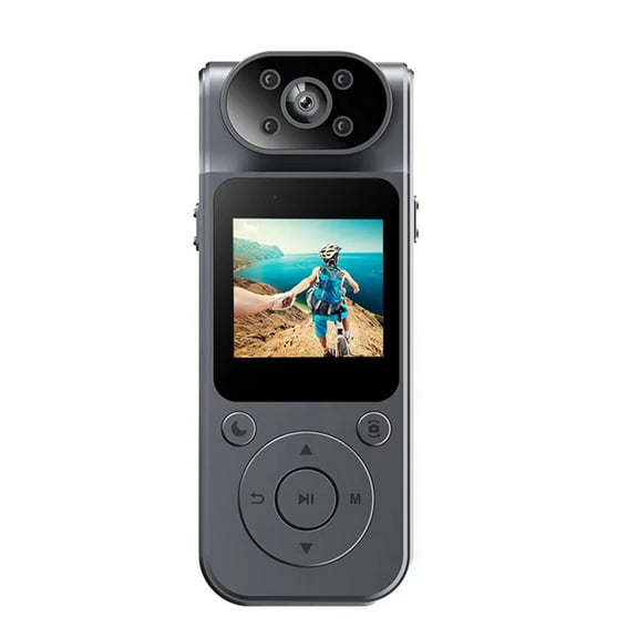 HOT! 1080P Protable Digital Camera with Rotatable Lens Sports Voice Recorder Bodycam for Journalists and Adventurers,A