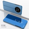 thumbnail image 1 of For Honor Magic4 Lite 5G Case Smart Mirror Magnetic Flip Kickstand Phone Case For Hnor Magic 4 Light 4Lite Shockproof Back Cover Blue For Magic 4 Lite 5G, 1 of 6