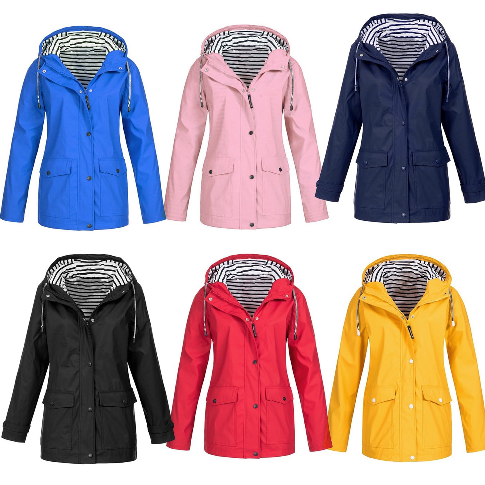 Ukap Plus Size Women S Wind Coat Windbreaker Waterproof Ukap Plus Size Women S Wind Coat Windbreaker Waterproof Lightweight Hooded Outdoor Hiking Long Pocket Ons Rain Jacket Raincoat Com