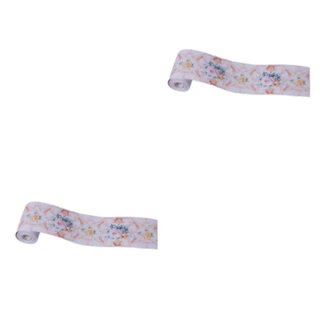 kurtrusly PVC Self-adhesive Wallpaper Border Sticker For Wall And Ceiling Waterproof And Decorative Made style 1 2Set