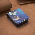 thumbnail image 7 of TECH CIRCLE Cute Cartoon Case for Galaxy Z Flip 5 2023 (6.7 Inch) - Premium PU Leather Hard Plastic Sturdy Case Slim Fit Thin Lightweight Protective Cover Shell, Blue Butterfly, 7 of 7