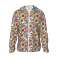 thumbnail image 1 of Balery colorful Skull sunflower Sudadera ligera de manga larga con capucha y protección solar UPF 50+ para hombre y mujer, ideal para pesca y running-X-Large, 1 of 7