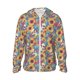 thumbnail image 1 of Balery colorful Skull sunflower Sudadera ligera de manga larga con capucha y protección solar UPF 50+ para hombre y mujer, ideal para pesca y running-Large, 1 of 7