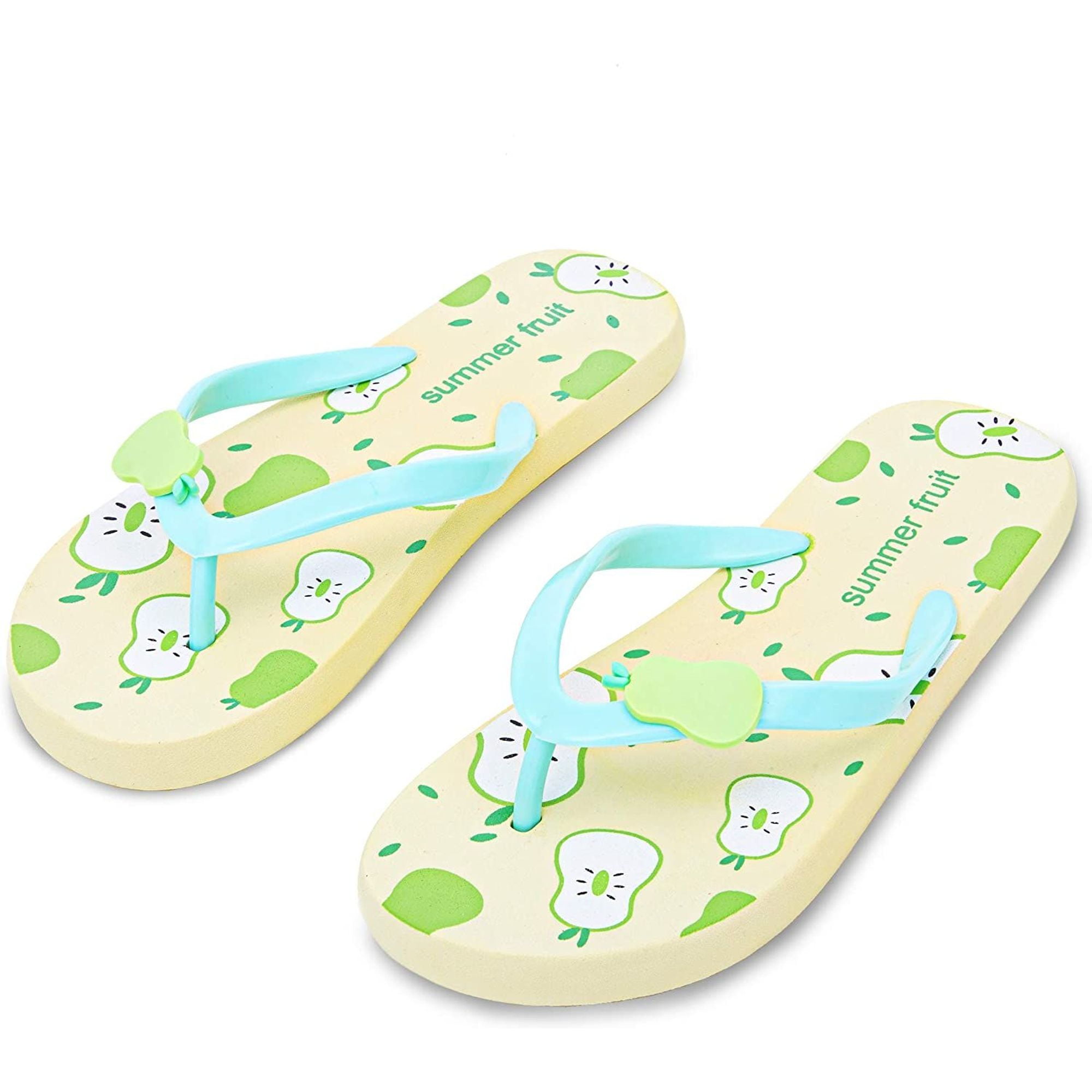Zodaca - Cute Pear Flip Flops, Home Slides Slippers, Summer Beach ...
