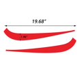 thumbnail image 3 of Xotic Tech 2x Red Vinyl Front Fog Light Eyelid Eyebrow Sticker Decal Molding Trim for Honda Accord 2018 2019, 3 of 8