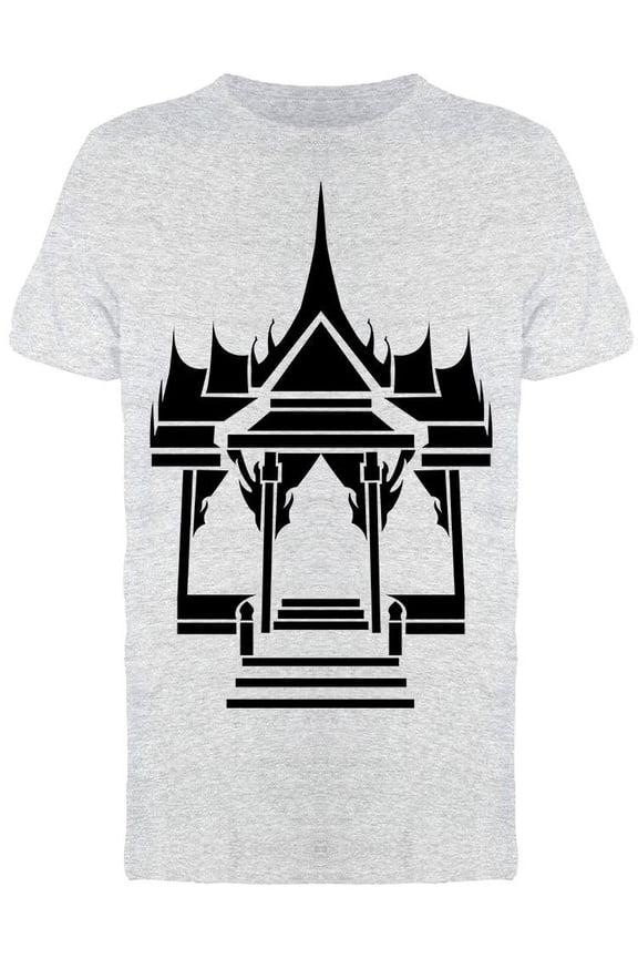 Pagoda Temple Silhouette T-Shirt Men -Image by Shutterstock, Male Small