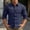 Dark Blue, variant on Western Style Men'S Dress&nbsp;Shirts Collared Button Blue Long Sleeve Button-Up Shirts Solid Modern Classic Fit Refreshing Tops Blue,M