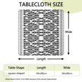 thumbnail image 2 of Stylish Boho Floral Design Table Cover, 34 Inch Square Elastic Tablecloth for Diner, Patio, and Game Night Card Tables, 2 of 6