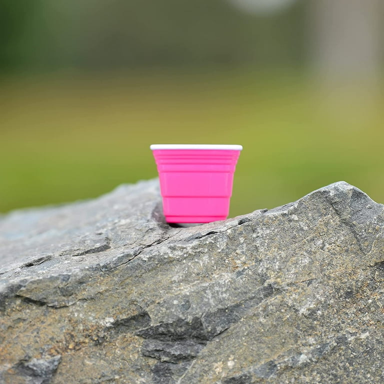2oz Reusable Pink Party Shooter Cup