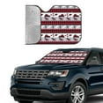 thumbnail image 4 of Fuzoiu Buffalo Plaid Forest Print Car Windshield Sun Shade,Block Uv Rays Sunshade,Foldable Front Window Sun Visor Protector for Car,SUV,Truck-Keep Vehicle Cool-Buffalo Plaid Forest, 4 of 8