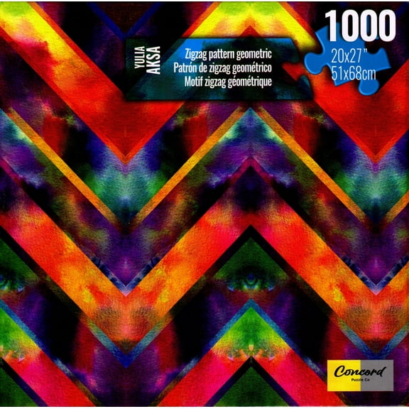 Zigzag Pattern Geometric 1000 Piece Puzzle