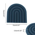 thumbnail image 2 of Unique Bargains 1 Pc Simple Design Silicone Coaster Dark Blue, 2 of 5