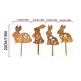 thumbnail image 3 of SLYNSHome Rusty Rabbit Decoration Outdoor Bunny Yard Decor Metal Rabbit Craft Statue Ornaments Garden Sculptures Rustic Fence Decor, 3 of 7