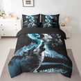 thumbnail image 2 of Castle Fairy Safari Wolves Bedding Comforter Set,Moutain Starry Sky King Bedding Sets, 2 of 8