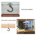 thumbnail image 2 of Uxcell Ceiling Hooks with Hardware Zinc Alloy Bronze 34x55mm 6Pcs for Hanging Plants, 2 of 6
