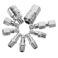 thumbnail image 5 of FRCOLOR 10 Pcs Air Hose Pneumatic Connector Male Fitting 4.5X2.5CM Silver, 5 of 8