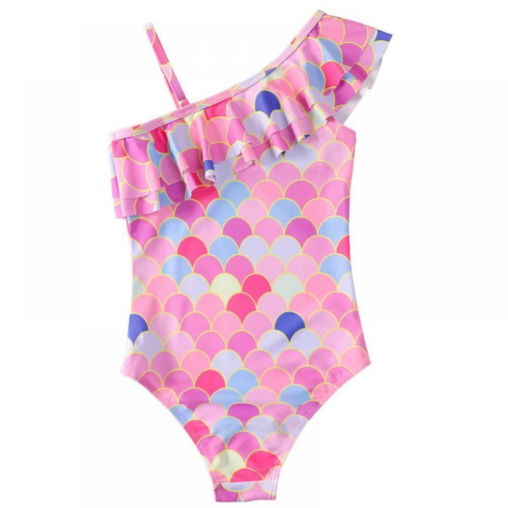 Esho Girls One-Piece/Two-Pieces Swimsuits Swimwear Children Holiday Beach  Wear Bathing Suit 7-12Y 