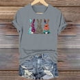 thumbnail image 3 of Mujeres Manga Corta de Verano Tops Día de San Valentín Impreso Cuello Redondo, Camisa de Moda Casual Blusa, 3 of 6