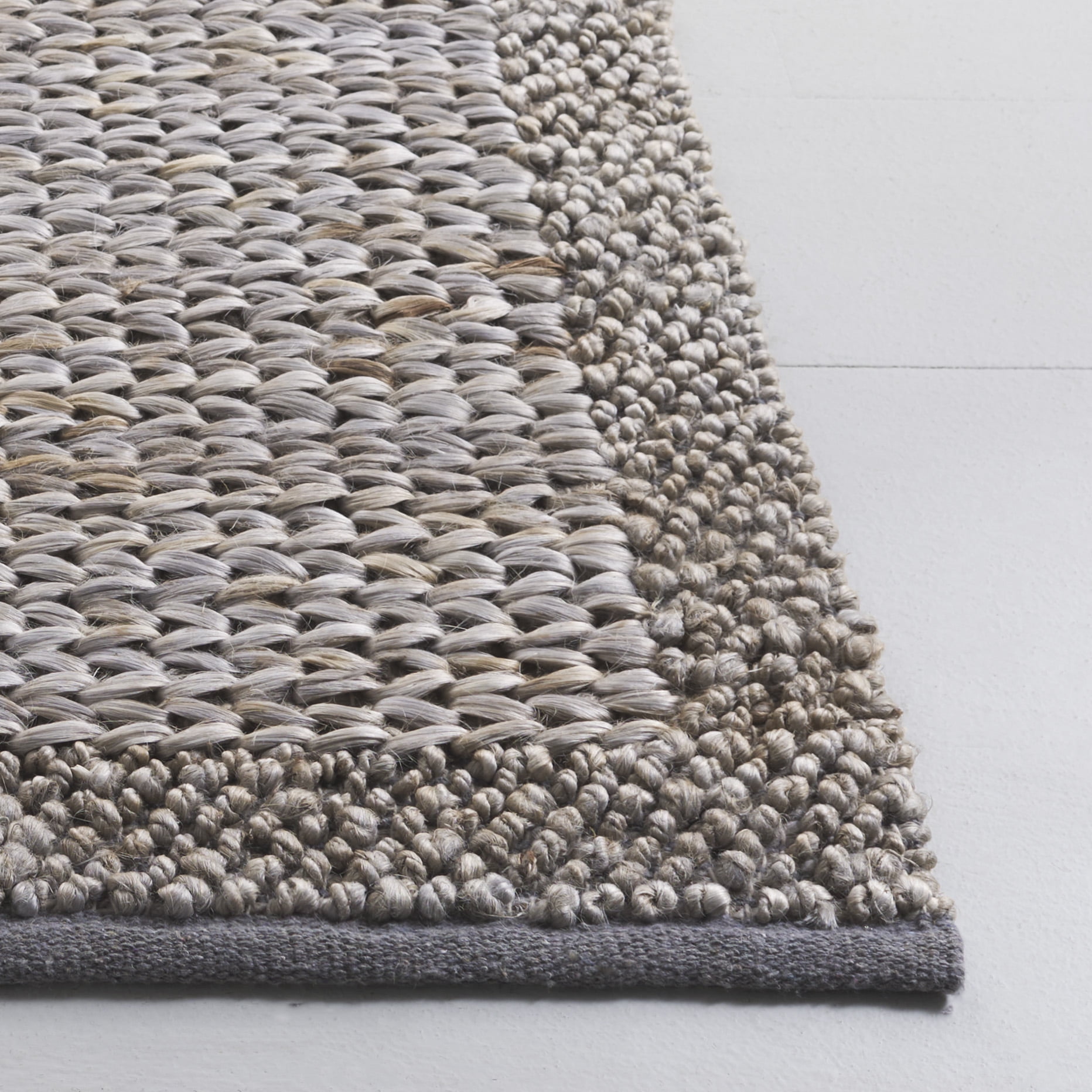 SAFAVIEH Natural Fiber Noweel Solid Area Rug, Gray, 5' x 8'