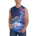 thumbnail image 6 of Daiia Cloud Cute Rabbit Printed Men's Tank Tops,Casual Soft Sleeveless Gym Muscle Shirts Bodybuilding Tee-X-Large, 6 of 8