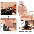 thumbnail image 4 of BarberPub Heavy Duty Metal Vintage Barber Chair All Purpose Hydraulic Recline Salon Beauty Spa Chair Styling Equipment 8914, 4 of 8