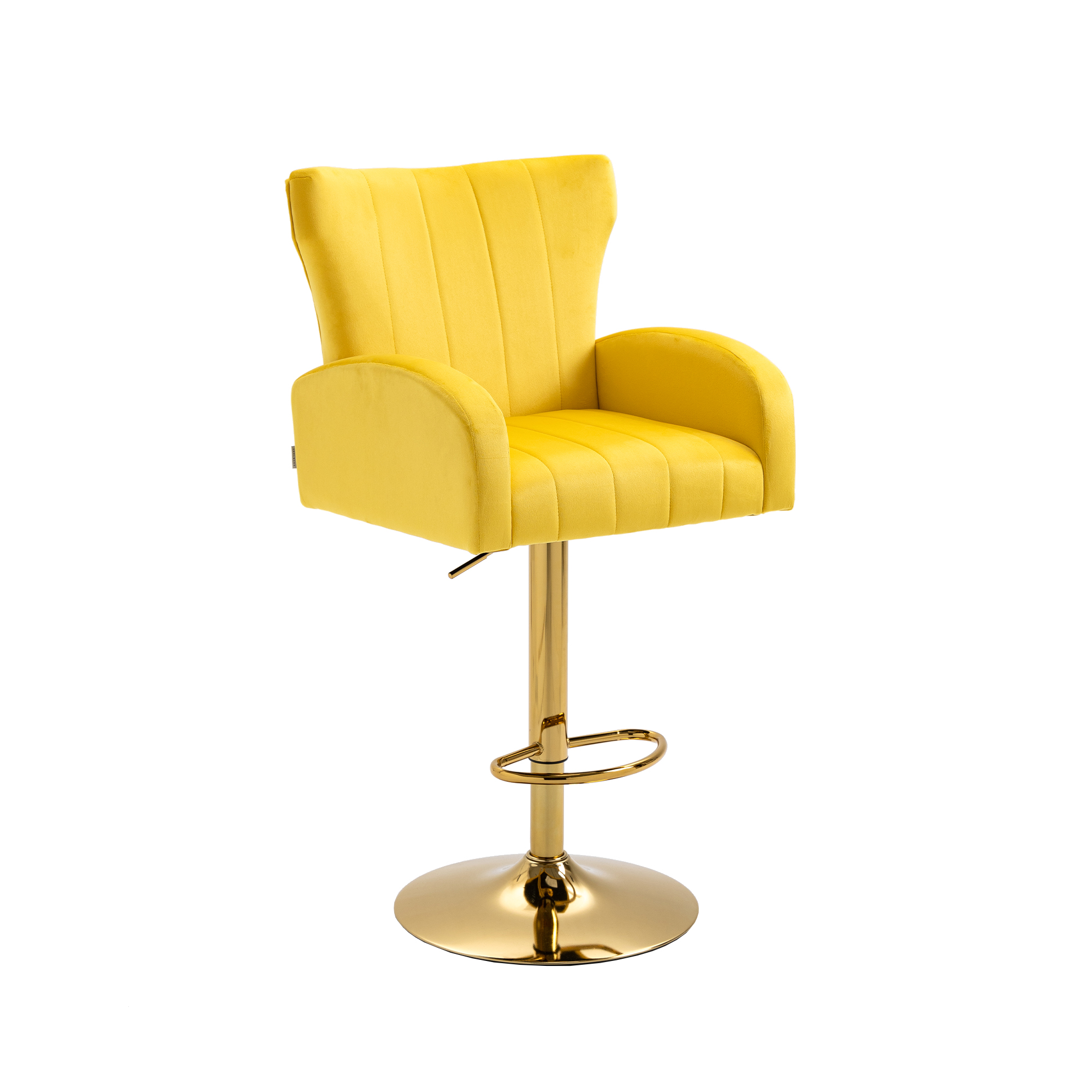 INCLAKE Bar Stools with Armrest and Footrest, Counter Height Dining