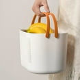 Holloyiver Portable Shower Caddy Basket, Plastic Storage Baskets with