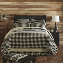 VHC Brands Quilt Twin, Cotton Quilt, Country Bedding, My Country Collection, Size - 90x70, Navy