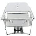 thumbnail image 4 of ZenSports 8 Pack 8QT Chafing Dish Full Size Buffet Set Stainless Steel Food Warmer W/ Water Pan, Silver, 4 of 10