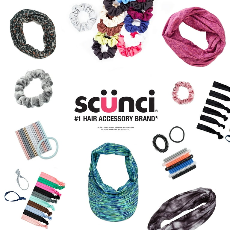 Scunci Everyday & Active Wide Multi-Wear Headwrap Fabric Headband, Colors  Vary