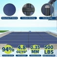thumbnail image 3 of EastVita 18x34+4x8FT Heavy Duty Inground Pool Cover ASTM Certified Rectangular Pool Safety Cover-500 Lbs Capacity-UV-Resistant and Water Saving Debris Leaf Proof-Easy to Assemble, 3 of 7