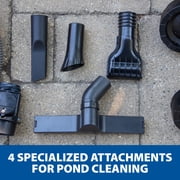 The Pond Guy ClearVac Dual Chamber Vacuum for Koi Pond & Water Garden, 4 Interchangeable Nozzles