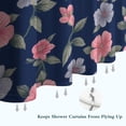 thumbnail image 6 of Pioneer Flower Floral Print Pattern Shower Curtain 72"x84" ,Bathroom Decorative Shower Curtains Set with 12 Hooks,Modern Waterproof Washable Shower Curtain, 6 of 6