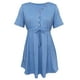 thumbnail image 4 of Mono de color sólido para mujer, falda corta, sexy, sin hombros, cintura, vestido sin mangas Fridja  qw5290, 4 of 8