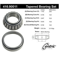 Centric 410.90011 Centric Premium Axle Shaft, Hub & Wheel Bearings Fits select: 1988-1994 HYUNDAI EXCEL, 1989-1990 DODGE COLT