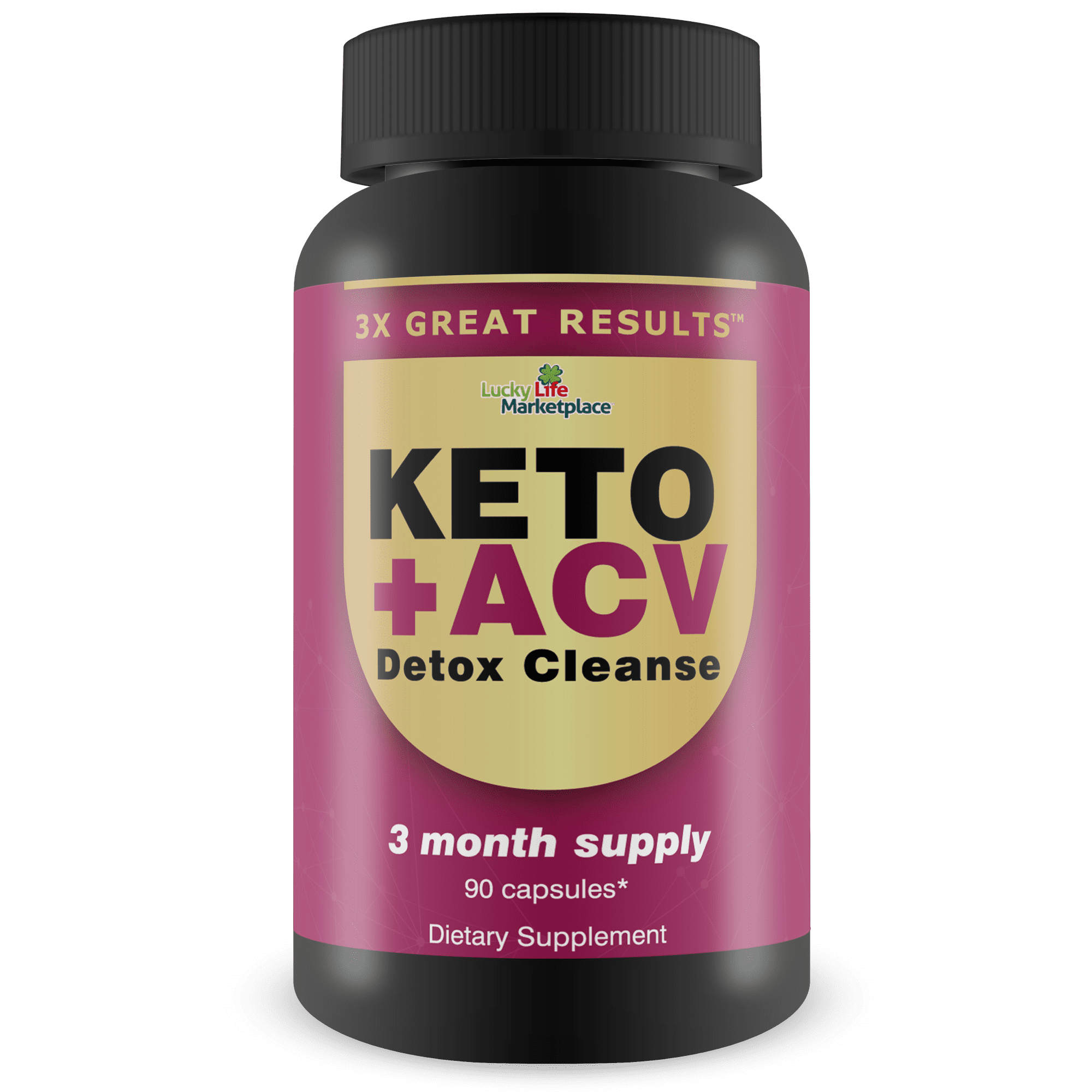 3X Great Results Keto + ACV Detox Cleanse Promote Healthy Weight
