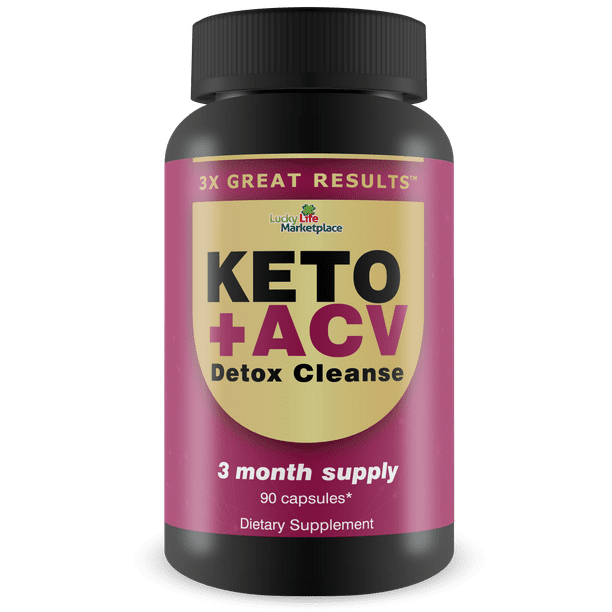 3X Great Results Keto + ACV Detox Cleanse Promote Healthy Weight